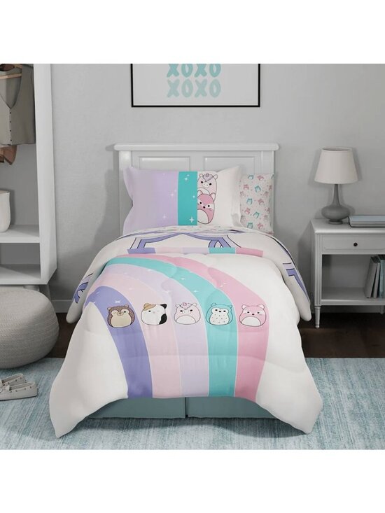 Morning Bird Other - Original Squishmallows 2-Piece Twin Comforter Bed Set Morning Bird Pink Blue Cot